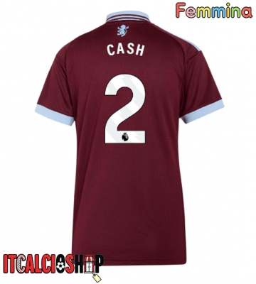 Aston Villa Matty Cash #2 Prima Maglia Femmina 2026-27 Manica Corta